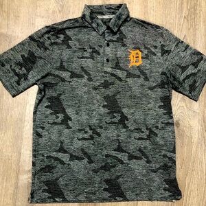 Detroit Tigers grey polo sport shirt